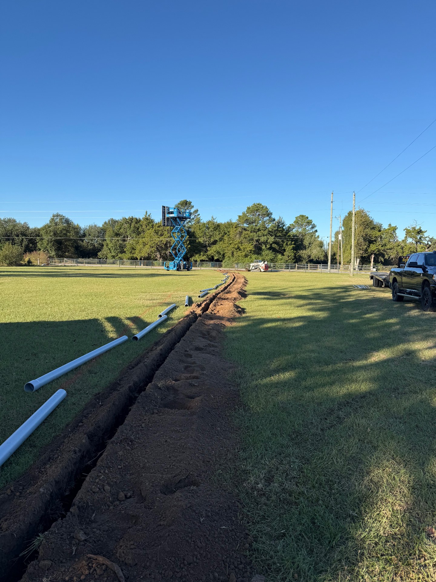 Utility Trenching Project • Brenham, Texas — before